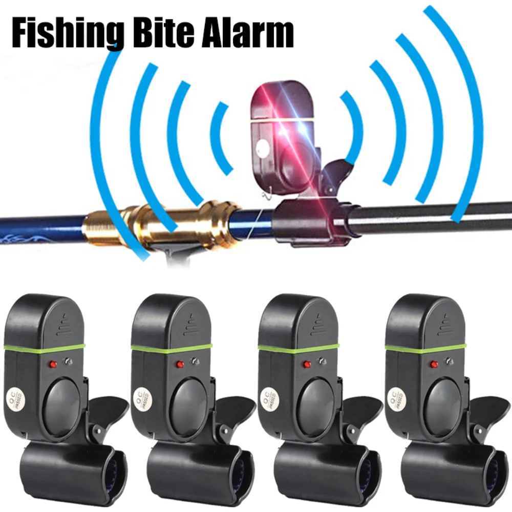 1 ks Elektrické Rybárske Alarm Rybárske Bell Príslušenstvo Ukazovateľ Páskovanie Citlivosť Zvuku Upozornenia Ryby Bite Alarm pre Rybársky Prút