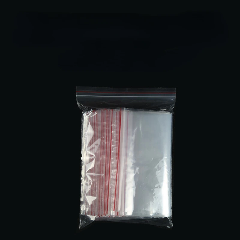 100ks/bal Malé Zip Lock Plastové Tašky Reclosable Transparentné Vak Vákuové Skladovanie Taška Jasné, Hrúbka Tašky