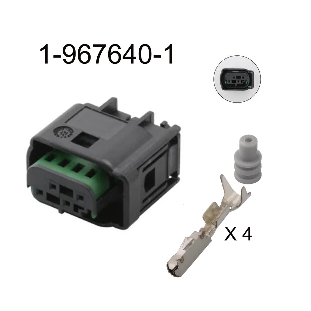 100SET DTM06-4S-E007 auto Nepremokavé konektor kábla 4 pin automobilový Konektor famale male zásuvka Obsahuje koncové tesnenie