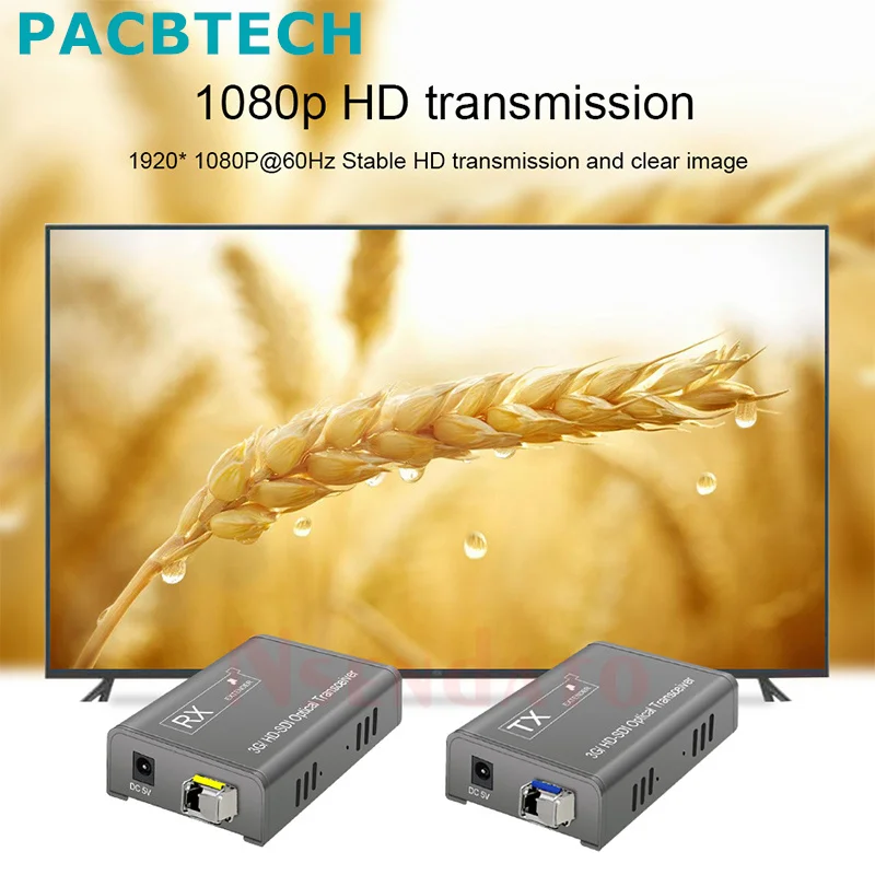 1080P 3G HD SDI Optický Extender Converter 20 km Miestnych SDI Slučky Sa BNC Koaxiálny Optický Signál Dual SDI výstup Pre Monitor, DVD