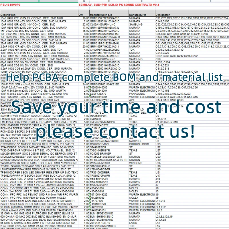 10Pcs/Veľa DP83848JSQ Pomôcť PCBA Kompletný KUSOVNÍKA A Zoznam Materiálu