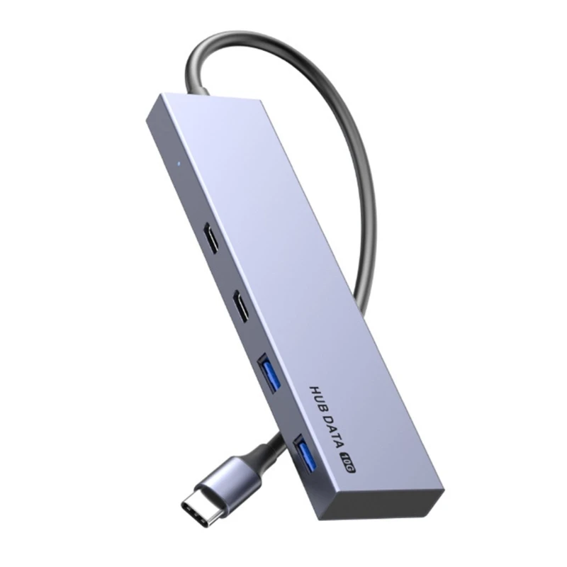 16FB 4 Porty Efektívne USB napájací Adaptér 10Gbps C Rozbočovač pre Notebook USB, C, USB C Splitter