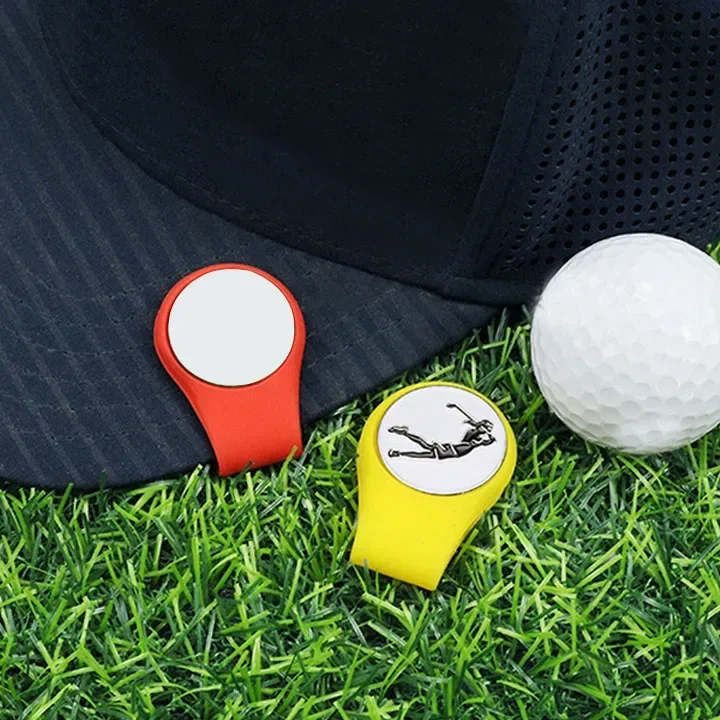 1PC Silikónové Skladacie Golf Ball Marker Držiteľ Magnetické Mini Golf Polohy Kalibrácia Svorka Farebné Profesionálne Golfové Dodávky