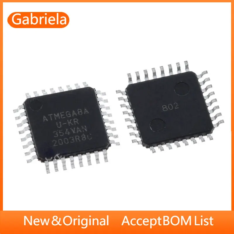 2 ks 5 ks 10pcs ATMEGA8A-AU ATMEGA8A TQFP-32 TQFP32 8-bitový mikroprocesor muc Zbrusu nový, originálny čipy ic