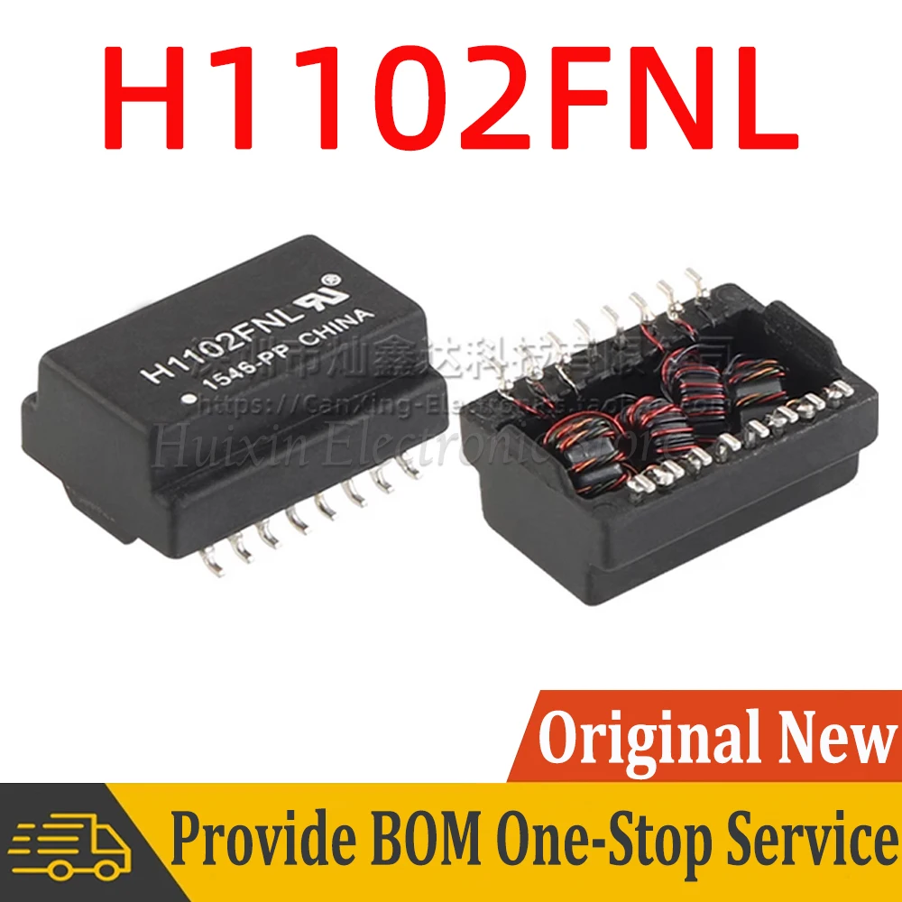 2 ks H1102FNLT H1102FNL H1102 SOP16 SMD Siete Transforme 100 Base-t Ethernet, POE Transformátorom Tlmivka prevodový Pomer 1:1