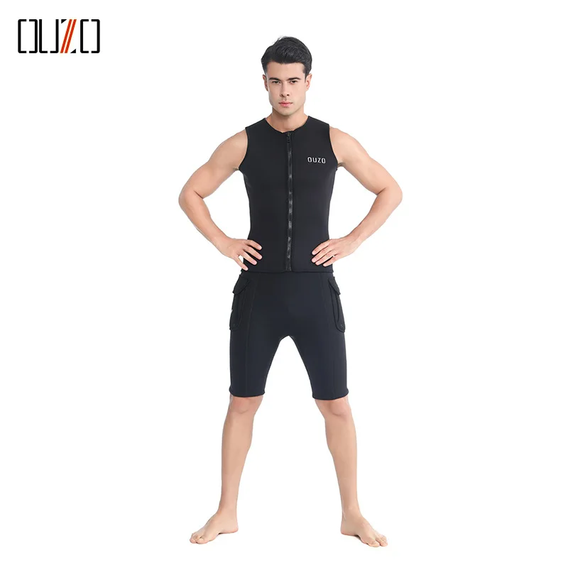3 mm potápanie vesta CR super elastické plus velvet teplé mužov a žien surf beach plachtenie, potápanie šortky
