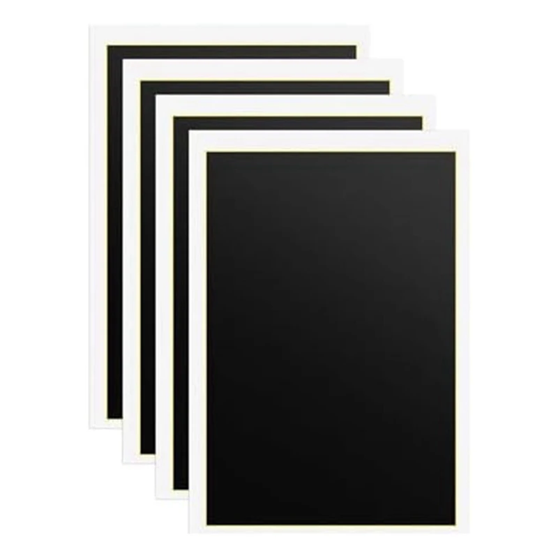 4 Listy Black Laser Gravírovanie Označenie Papier Nekovové Rytie Papier Pre Keramika Sklo Keramické Obklady Kovových Ľahko Nainštalovať