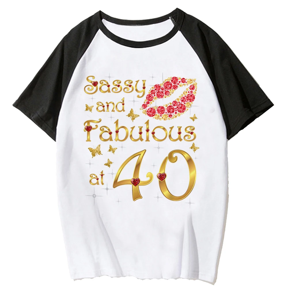 40 Ans 40. Rokov Narodeniny hore ženy Y2K top žena zábavné oblečenie