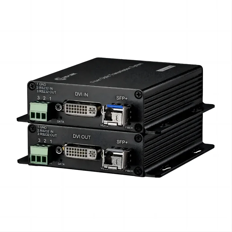 4K@30hz Optických Vlákien, DVI na LC SFP Konvertor single mode 1-core 20 KM Podporu RS232/EDID DVI Optický Extender