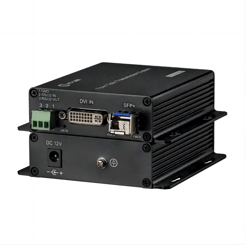 4K@30hz Optických Vlákien, DVI na LC SFP Konvertor single mode 1-core 20 KM Podporu RS232/EDID DVI Optický Extender