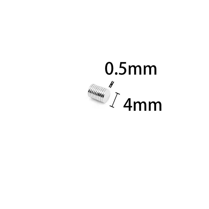 50~2000PCS Mini Malé N35 Kolo Magnet 4x0.5 mm Neodýmu Magnet Trvalé NdFeB Super Silné Silné Magnety 4*0.5