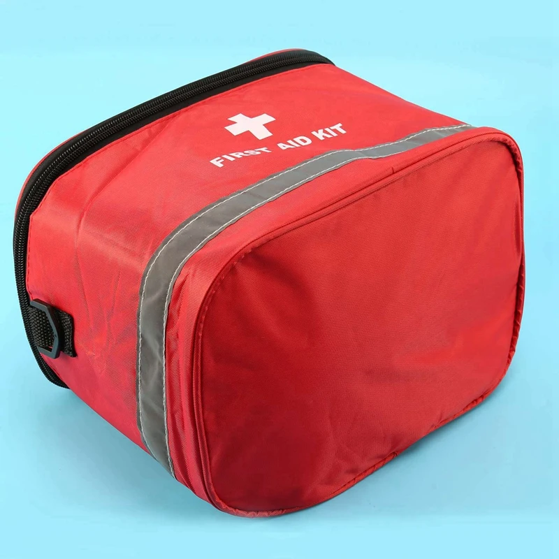 5X Vonkajšie Prvá Pomoc Kit Šport Camping Taška Domáce Tiesňové Prežitie Package Červená Nylon Zarážajúce, Kríž Symbol