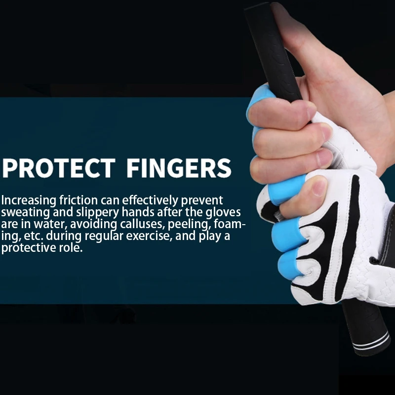 8Pcs/Set Golf Prst Non-Slip Silicone Sleeve Ochranný Kryt Ruky Chránič Podporu Rukáv