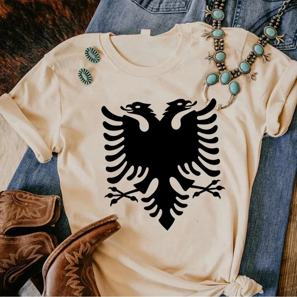 Albánsko Tee ženy vtipné tričko žena manga harajuku oblečenie