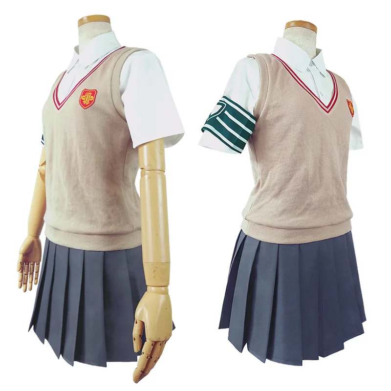 Anime Toaru Kagaku č Railgun Misaka Mikoto Shirai Kuroko cospaly kostým študent jednotný súbor Kawaii dievčatá školskú uniformu