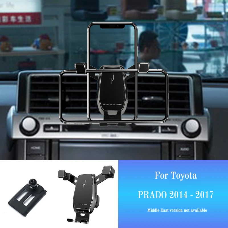 Auto, Mobilný Telefón Držiak pre Toyota Prado tx vx txl sx 2014-2018 Smartphone Prípojného Vozidla Styling Držiak GPS Stojan Otočná Podporu