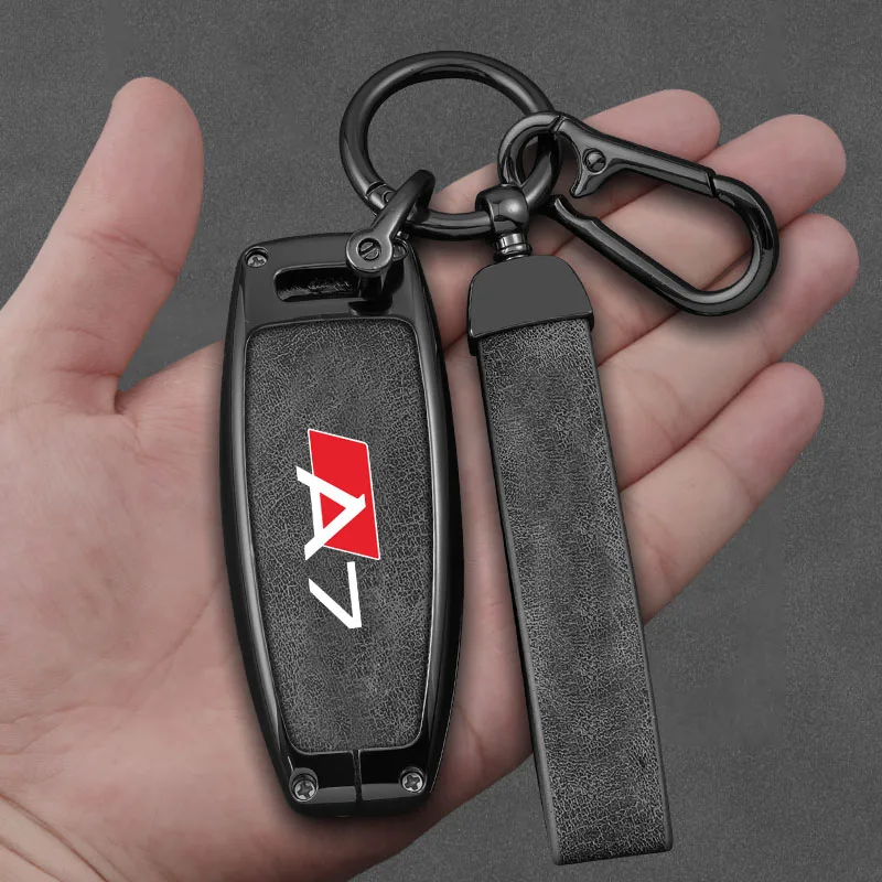 Auto Príslušenstvo Zliatiny Zinku Kľúča Vozidla Prípade, Diaľkové Ovládanie Chránič Pre Audi A7 Logo Celej Série Kľúča Vozidla Kryt Príslušenstvo Keychain