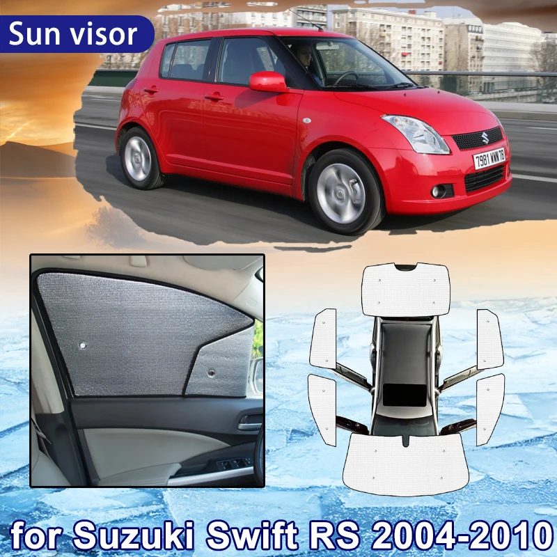 Auto slnečník pre Suzuki Swift RS 2004-2010 2009 2008 2007 2006 Auto Plné Pokrytie Slnečník čelné Sklo Bočné Okno Clonu Kryt
