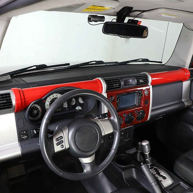 Auto stredovej Konzoly Panel Rám, Kryt Výbava Pre Toyota FJ Cruiser 2007-21 ABS Interiér Upravený Príslušenstvo (Carbon Fiber)