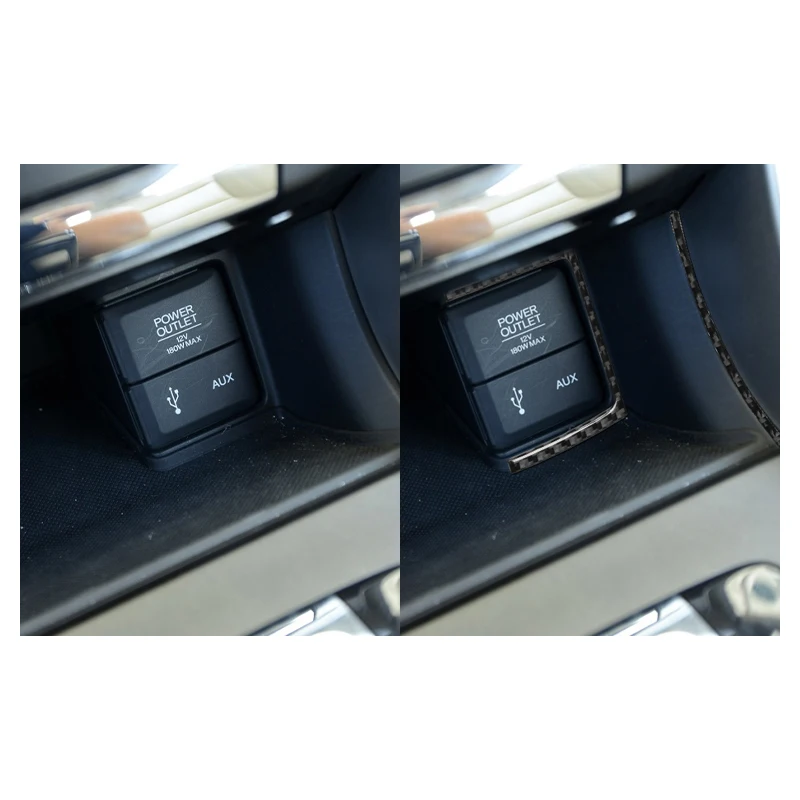 Auto Zapaľovač Cigariet napájacia Zásuvka AUX Panel Flitrami Vnútorné Dekorácie, Nálepky, Auto Accesorries Pre Honda Accord roky 2013-2017
