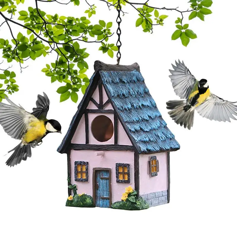 Birdhouses Pre Mimo Živice Visí Klietka Používaná Pre Vonkajšie Záhradné Vtáčie Klietky Vtáčie Hniezda Hniezda Vtákov Príslušenstvo