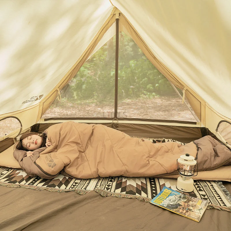 Camping Múmiový Typ Pribrala Spací Vak Prenosné Pohodlné Zimné Outdoorové Dospelých Studenej Ochrany a Teplé Cestovné Spací Vak