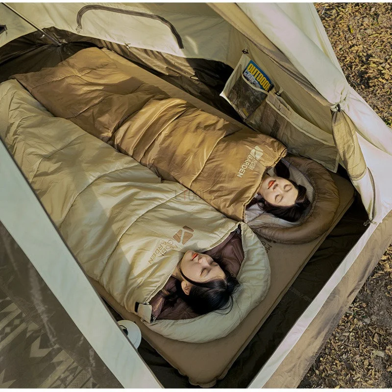 Camping Múmiový Typ Pribrala Spací Vak Prenosné Pohodlné Zimné Outdoorové Dospelých Studenej Ochrany a Teplé Cestovné Spací Vak