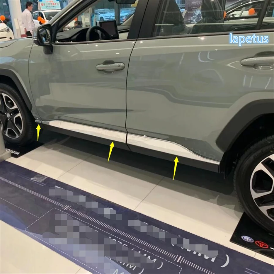 Chrome Bočné Dvere Telo Anti-scratch Tvarovanie Pásu Chrániť Panel Kryt Výbava Pre TOYOTA RAV4 RAV 4 XA50 2019 - 2023 Auto Príslušenstvo
