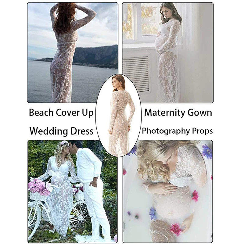 Comeondear Plavky Ženy zakryť Plus Veľkosť 5xl Letné Plážové Šaty Čipky Dlho Plavky Sarong Pozrite si Prešla Sleepwear Nightdress