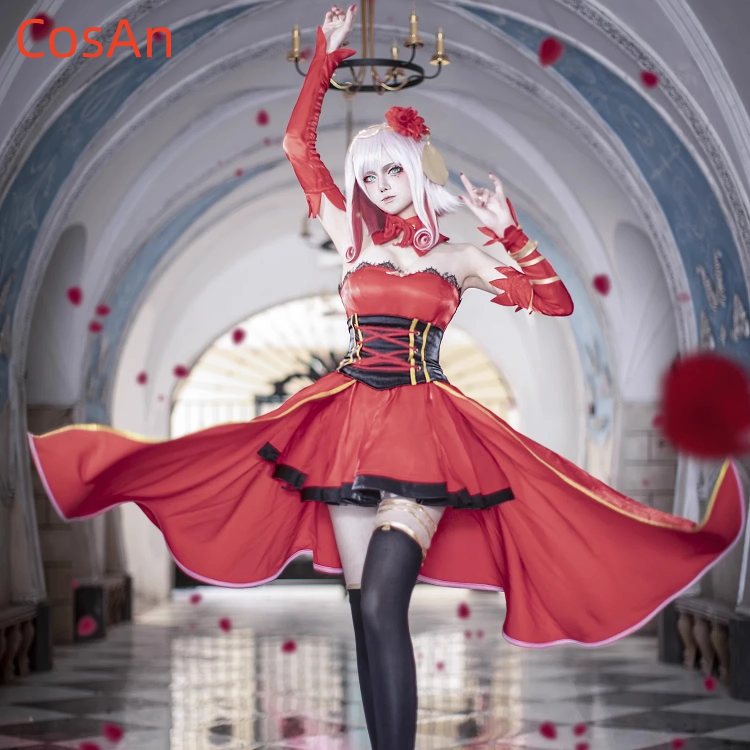 CosAn Nové Anime Takt Op. Osud, Osud Cosplay Kostým Sladké Elegantné Červené Jednotné Šaty Žena Činnosť Strany Úlohu Hrať Oblečenie