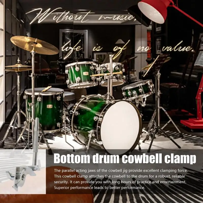 Cowbell Mount Štandard Bubon Cowbell Mount Odolné Drum & Percussion Príslušenstva Robustný Bubon Hardvéru Pre Cowbells Jazz Bubon Jam
