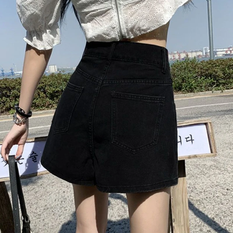 Denim Mini Sukne Ženy Estetické Sexy Jednoduché Vysoký Pás Vintage All-zápas Streetwear Dievča Módneho kórejský Štýl Faldas Lete