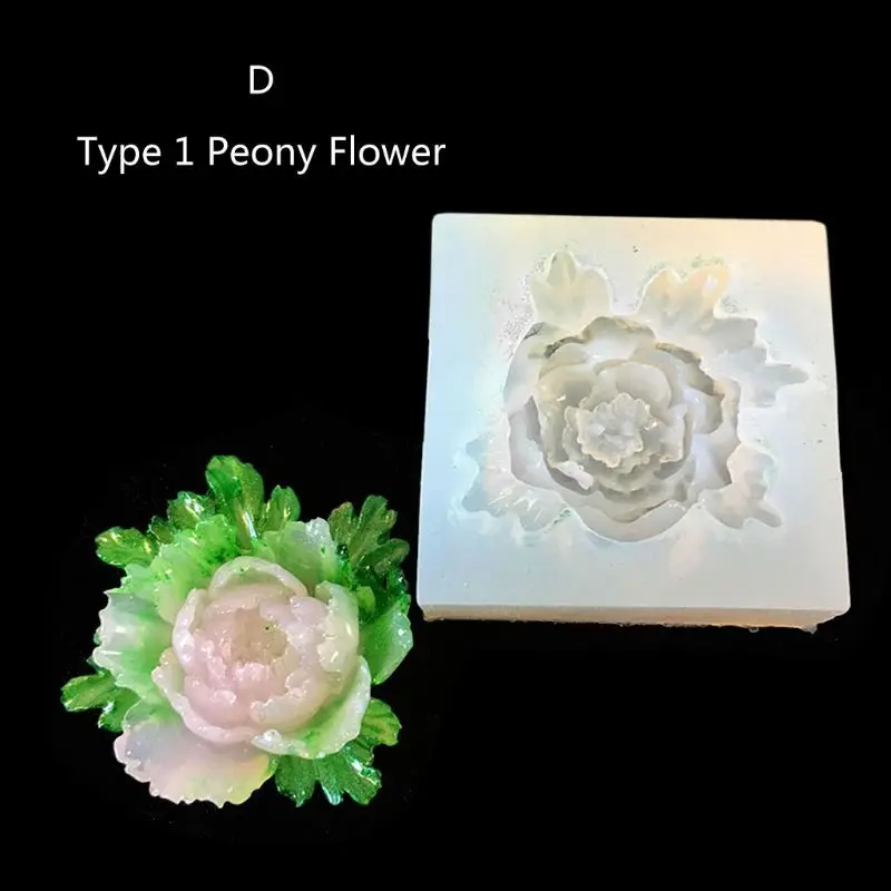 DIY Kvet Silikónové Formy Živice Camellia Pivónia Daisy Lotosový Kvet Jewlery Tvorby 