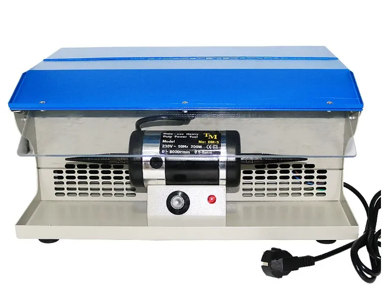 DM-5 leštiaci stroj, stolný šperky leštiaci stroj s vysávačom, viacúčelové náradie 8000RPM