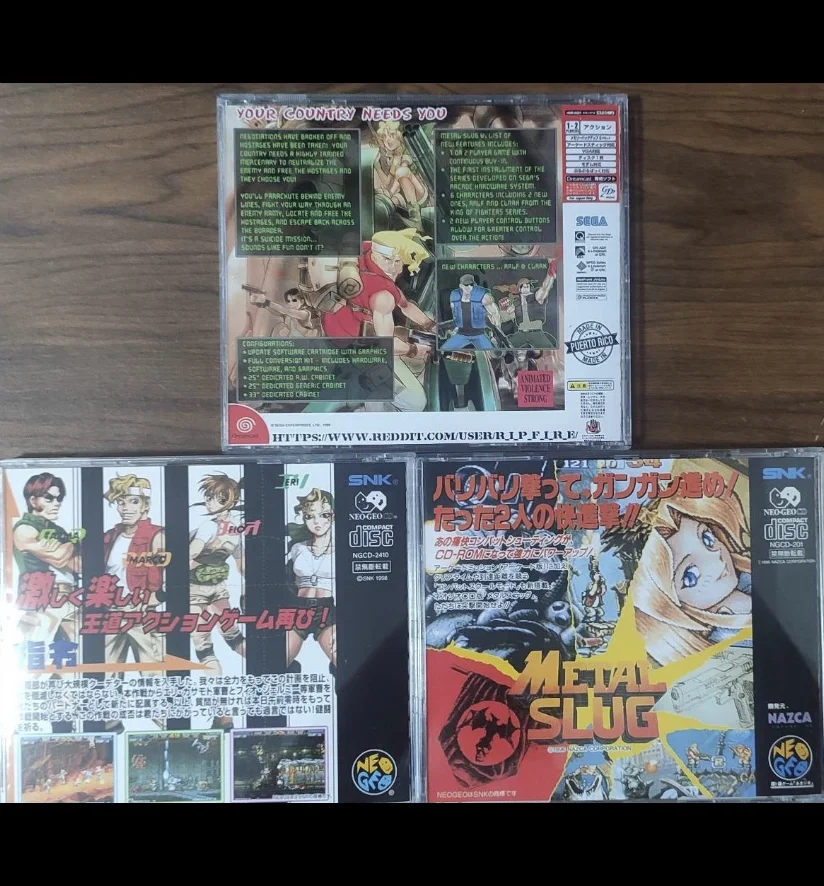 Dreamcast Metal Slug Série Kopírovať Disk s Hrou Replika Odomknúť DC Herné Konzoly Retro Video Hry, Priamy, Čítanie Hry