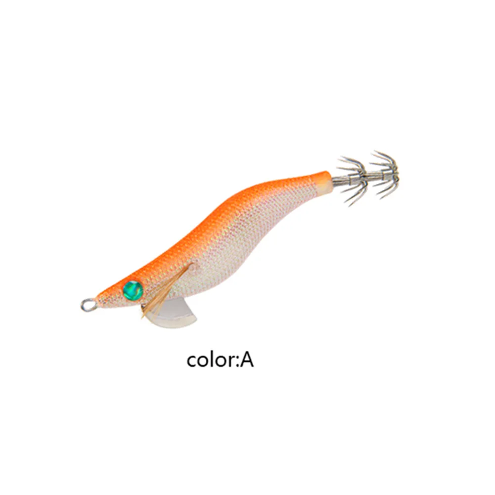 Drevo Krevety Rybárske Lure Falošné Návnad Fluorescenčné Squid Rybárske 1pc 2.5# 3.0# 3.5# Rybárske Príslušenstvo Vysokej Kvality