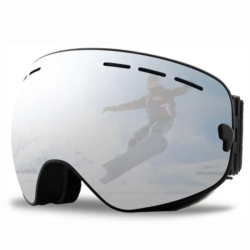Dvojvrstvové Lyžiarske Okuliare, Anti Fog Magnetické Absorpcie Valcové Lyžiarske Okuliare UV400 Muži Ženy Lyžiarske Okuliare na Snowboard Poc Okuliare