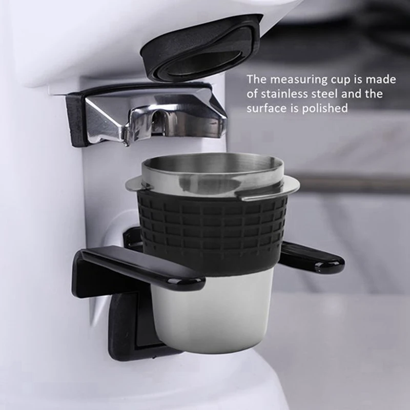 Dávkovanie Kávy Pohár Sniffing Hrnček Na Espresso Stroj Nosenie Odolné Nerezovej Ocele Kávy Dávkovanie Cup-Strieborná
