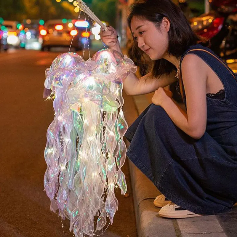 Farba Medúzy Svietidlo LED Svietidlo Spálňa Nočné Svetlo Atmosféru Lampa Pod Morom Party Dekor Dievča Baby Sprcha Narodeninám