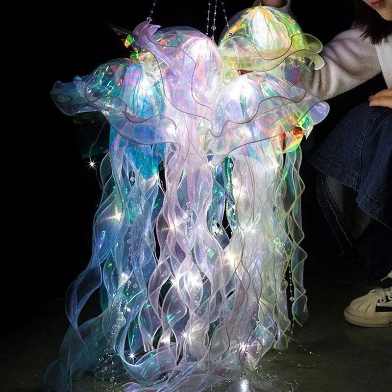 Farba Medúzy Svietidlo LED Svietidlo Spálňa Nočné Svetlo Atmosféru Lampa Pod Morom Party Dekor Dievča Baby Sprcha Narodeninám