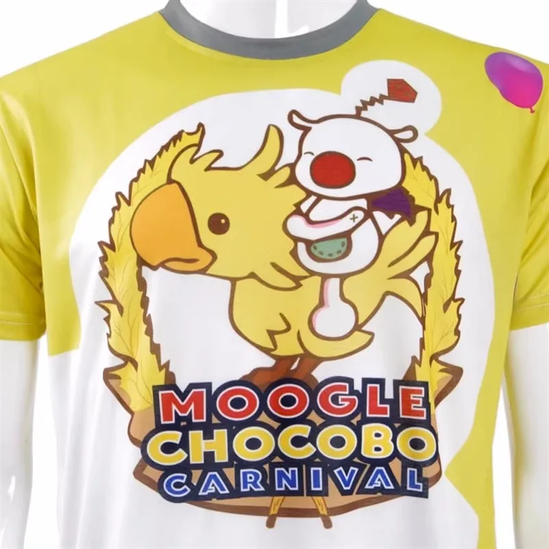 Final Fantasy XV FF15 Noctis Lucis Caelum Lucis FFXV Moogle Chocobo Karneval Cosplay Kostým Moogle Chocobo Karneval T-Shirt Top