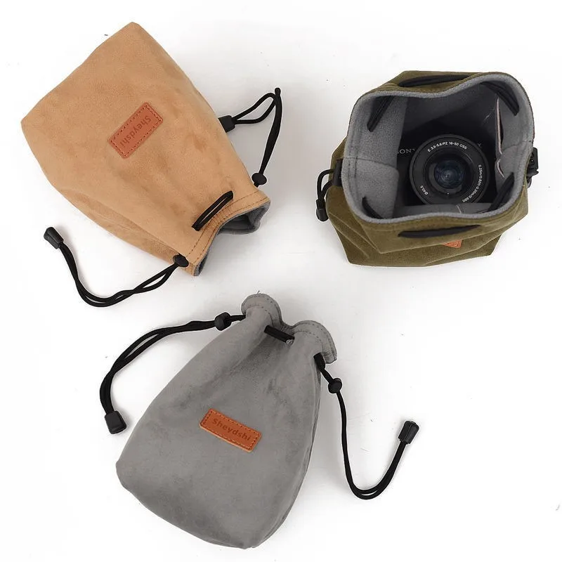 Fotoaparát Batoh digitálny fotoaparát taška Canon, Sony, universal šnúrkou taška vreckový fotoaparát vnútorné obloženie taška na príslušenstvo fotoaparátu taška