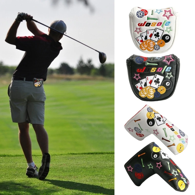 Golf Putter Headcover Golf Club Hlavy Pokrýva Čepeľ Guľou Headcover