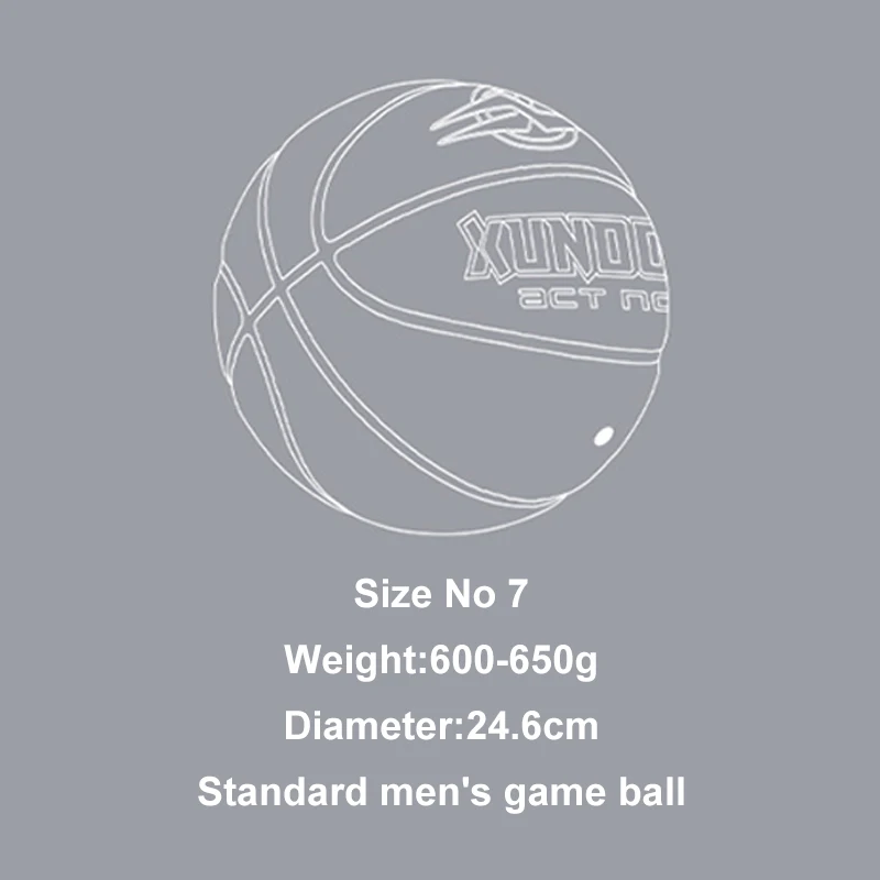 Gumené Basketbalovú Loptu Úradný Nariadenia Veľkosť 7 (predstavovala 29,5