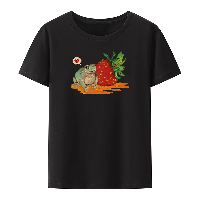 Halloween Žaba Bavlna T-shirts Pár Pohodlné Humor Kawaii Oblečenie pre Ženy Študent dámske Letné Tričko Tričko Classic Voľné