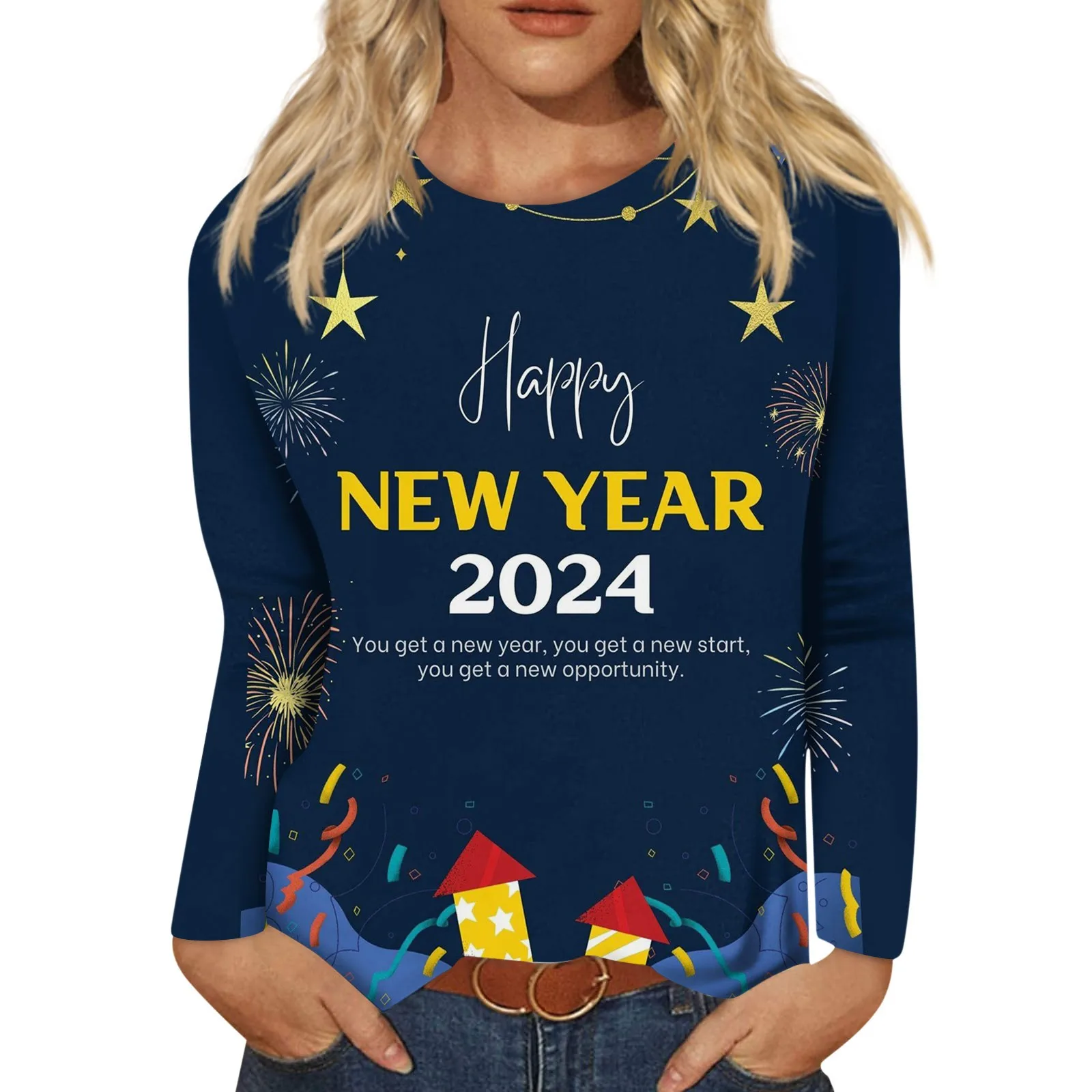 Harajuku Ženy Blúzka Nový Rok 2024 Ženské Oblečenie Móda Žena T-shirts Farebné Grafické T Košele 90. rokov Vintage Oblečenie