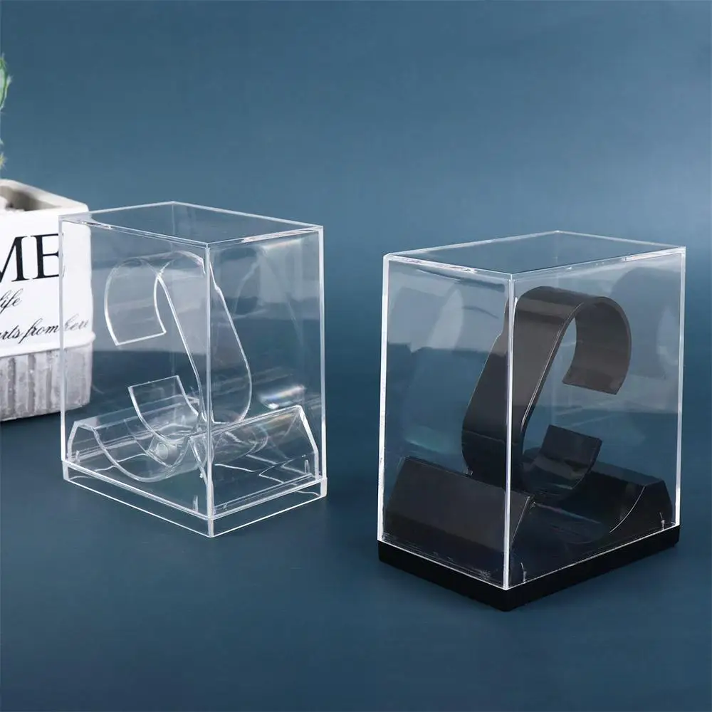 High-end Plastové Hodinky Zobraziť Držiak na Prenosné Multifunkčné Hodinky Prípade Priehľadné Odolné Šperky Box