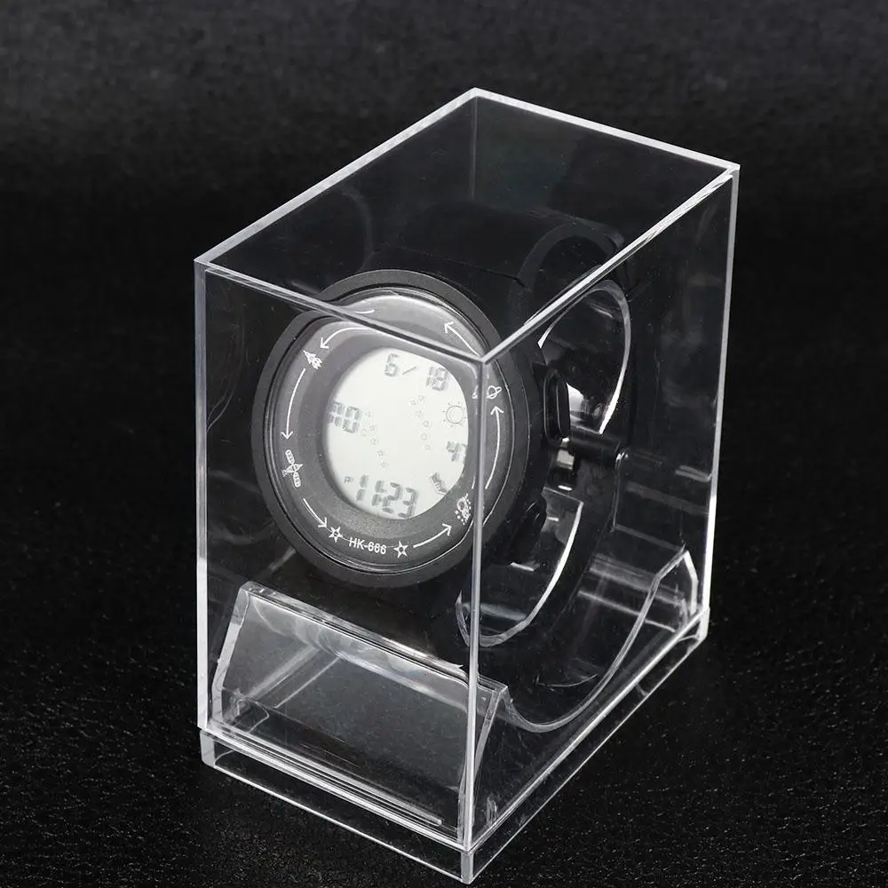 High-end Plastové Hodinky Zobraziť Držiak na Prenosné Multifunkčné Hodinky Prípade Priehľadné Odolné Šperky Box