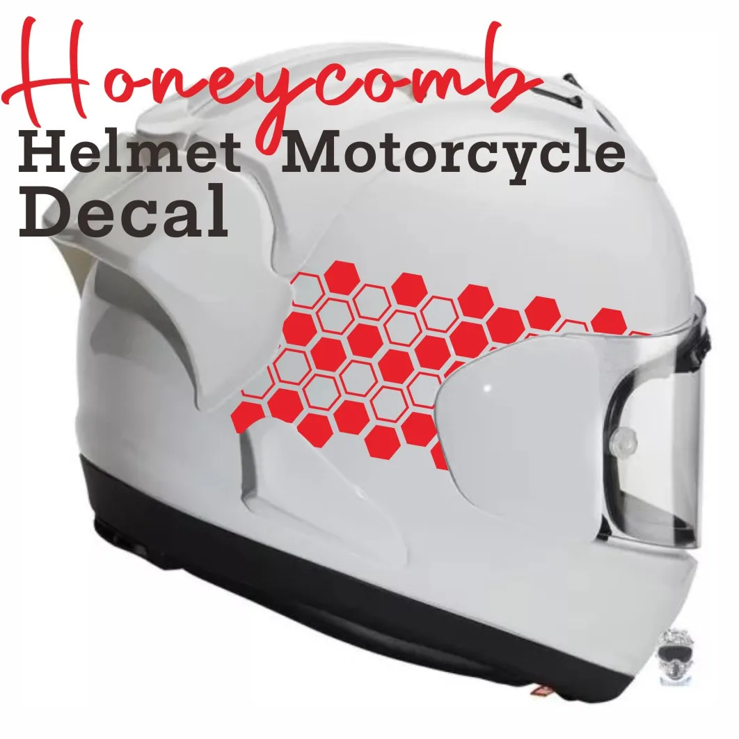 Honeycomb Vinylová Nálepka Na Nádrž Motocykla Dekor Tunning Odtlačkový Motorových Prilba Honeycomb Nálepky