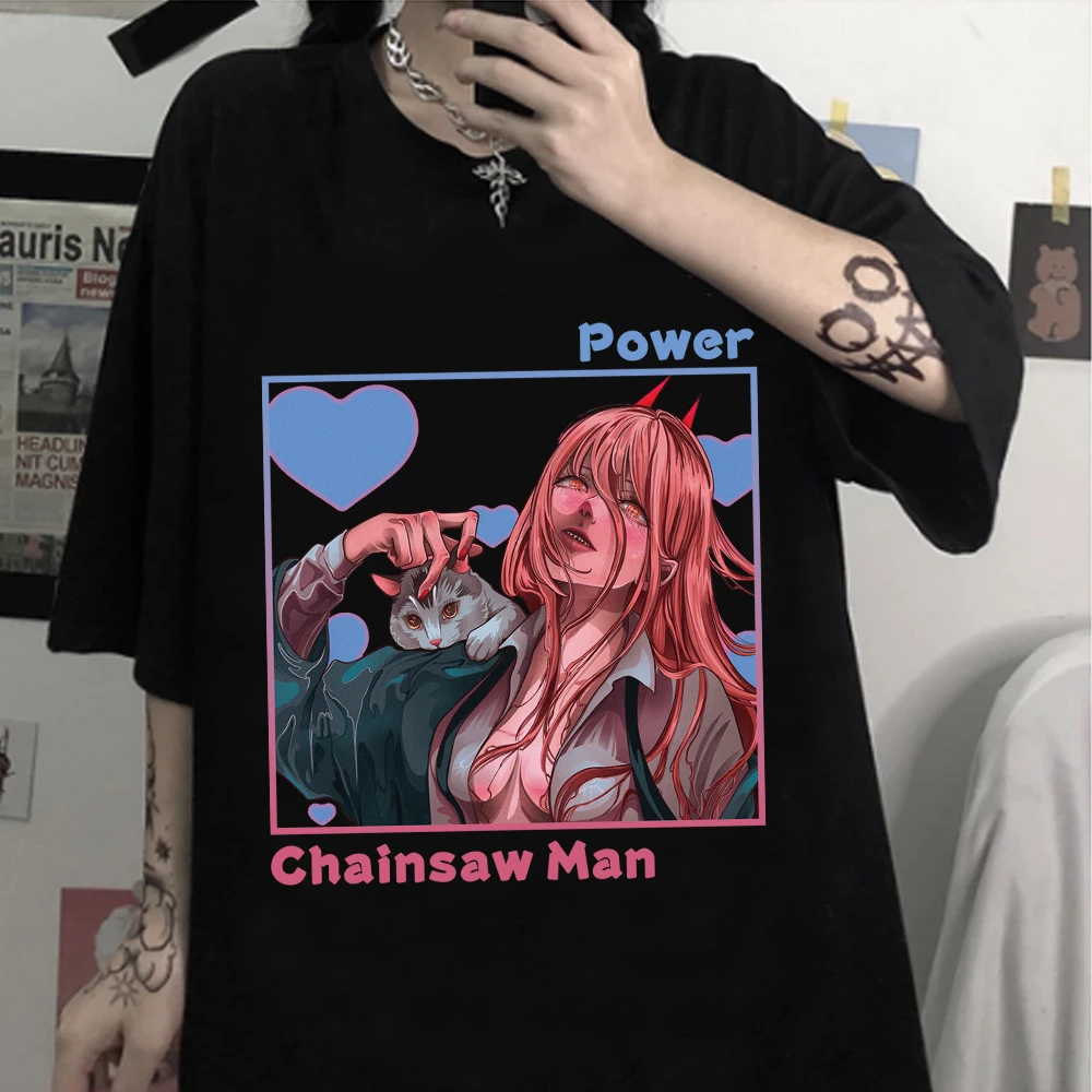 Horúce Anime Moc Tlačiť Muži/ženy T-Shirt Harajuku Pílou Muž Letné Oblečenie Krátky Rukáv Darček Tričko Topy